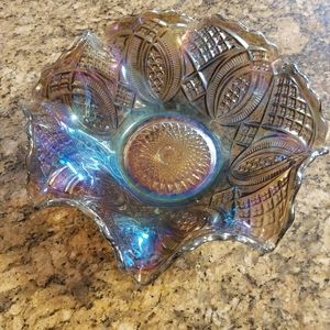 Imperial Carnival Glass, Diamond Ring Pattern